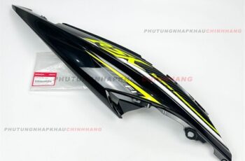 Ốp sườn Phải Wave RSX 110 2016 màu Đen Bóng tem Trắng Đen, Bụng sau Wave Rsx 110 Vành Nan Hoa 2015 2017 2018 2019