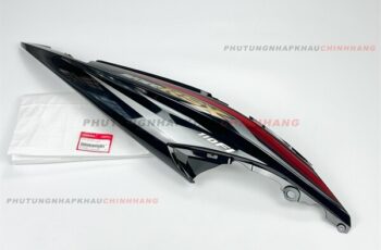 Ốp sườn Phải Wave RSX 110 2015 màu Đen Bóng tem Đỏ Đen, Bụng sau Wave Rsx 110 Fi, Xăng cơ 2016 2017 2018 2019