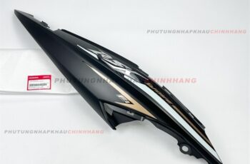 Ốp sườn Phải Wave RSX 110 2016 màu Đen Nhám tem Trắng Đen 3D, Bụng sau Wave Rsx 110 Vành Đúc 2015 2017 2018 2019
