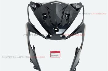 Mặt nạ lớn Wave RSX 110 2018 2019 màu Đen Bóng tem Xanh Dương Đen Vành Nam Hoa, Bộ mặt nạ trước Wave Rsx 110 Fi 2015 2016 2017