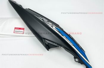 Ốp sườn Phải Wave RSX 110 2018 2019 màu Đen Nhám tem Xanh Dương Đen 3D, Bụng sau Wave Rsx 110 Vành Đúc 2015 2016 2017