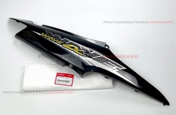 Ốp sườn phải Wave alpha 100 2006 2007 2008 2009 2010 đen bóng ánh xanh tem 16, ốp thân phải alpha 2011 2012 2013 2014 2015 2016