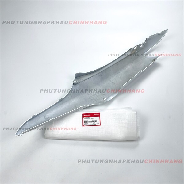 Ốp sườn phải Wave alpha 100 2006 2007 2008 2009 2010 trắng tem 13, ốp thân phải alpha 2011 2012 2013 2014 2015 2016 - 64600KWYA40ZC